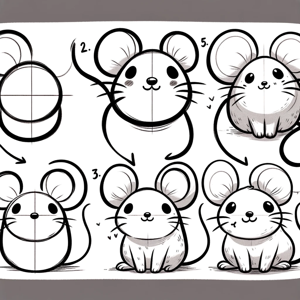 小老鼠简笔画