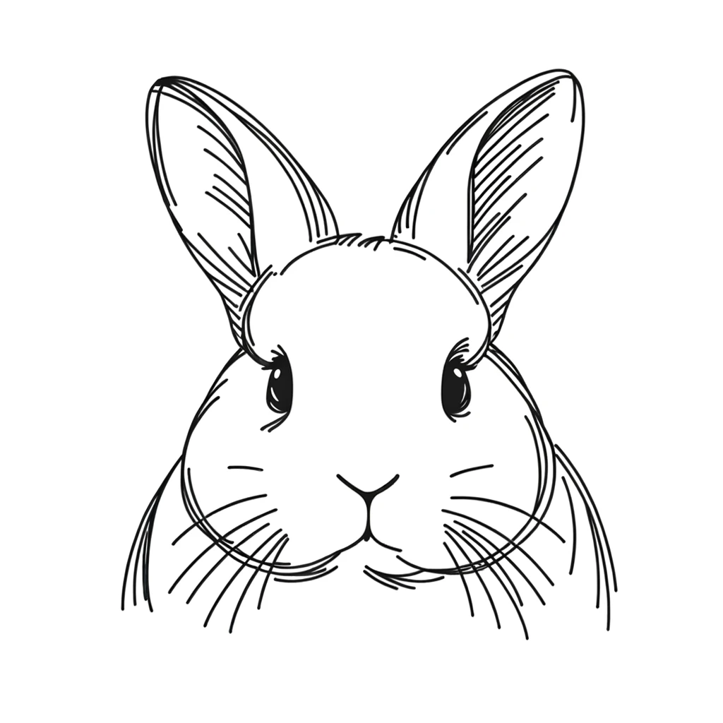 简笔画兔子