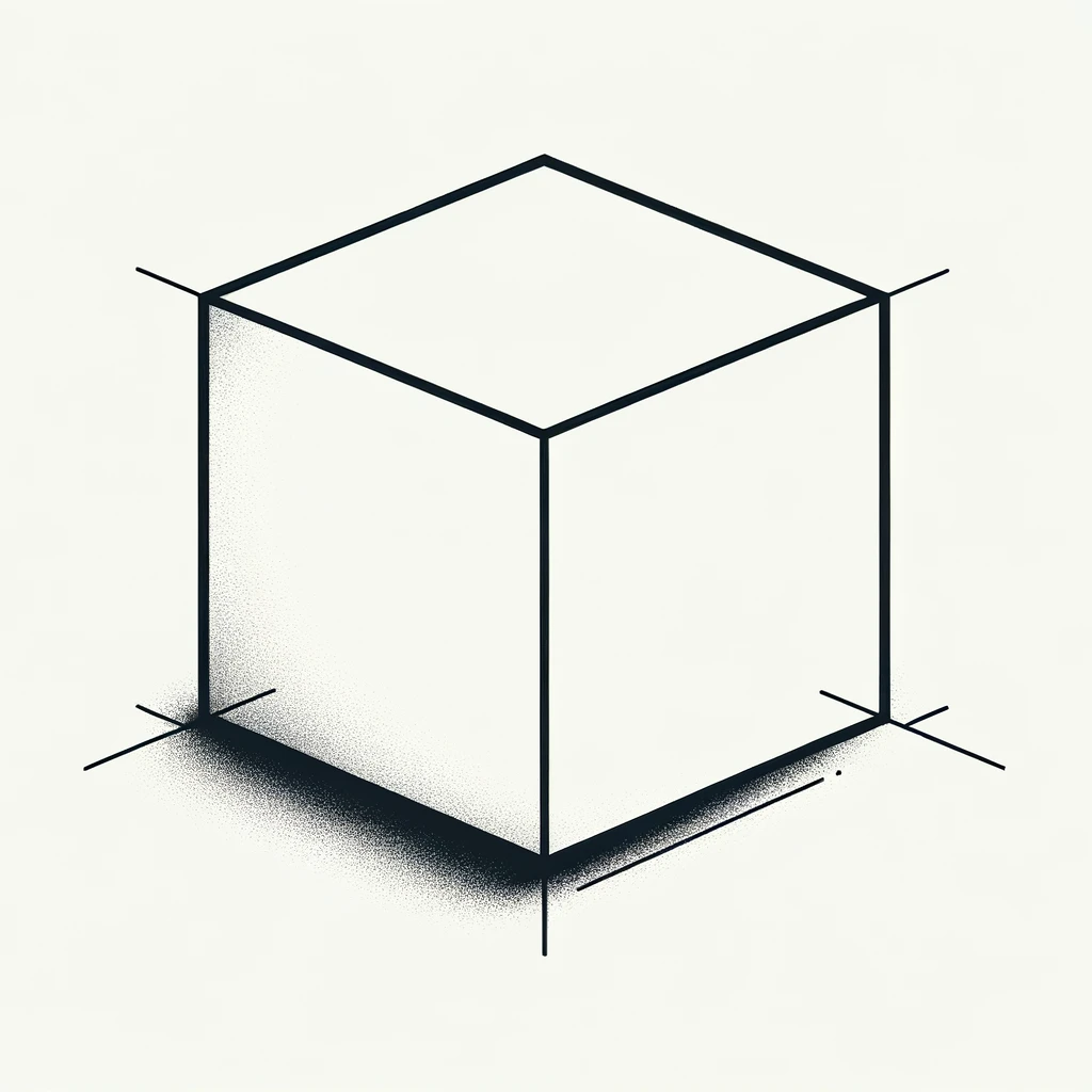 立方体素描